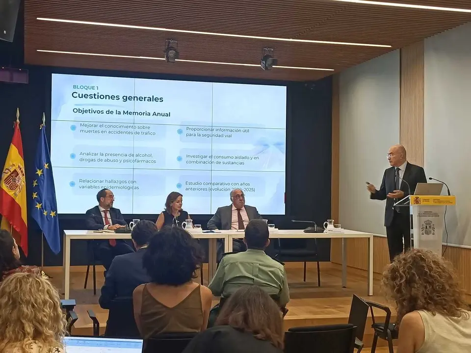 Presentaci&oacute;n de la Memoria 2025 de hallazgos toxicol&oacute;gicos en v&iacute;ctimas de accidente de tr&aacute;fico, del Instituto Nacional de Toxicolog&iacute;a y Ciencias Forenses (INTCF).