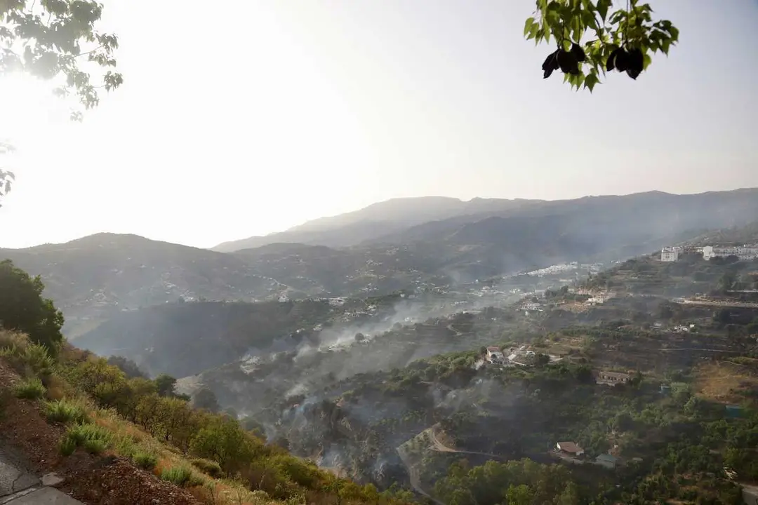 Incendio declarado en &Aacute;rchez. 