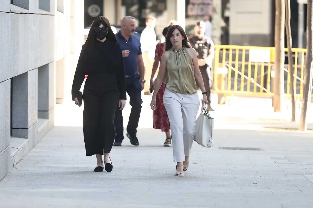 La expareja de Jos&eacute; Luis &Aacute;balos, Jessica Rodr&iacute;guez, a su llegada a la Audiencia Nacional para declarar como investigado en el &lsquo;caso Koldo&rsquo;, a 20 de julio de 2026, en Madrid (Espa&ntilde;a).