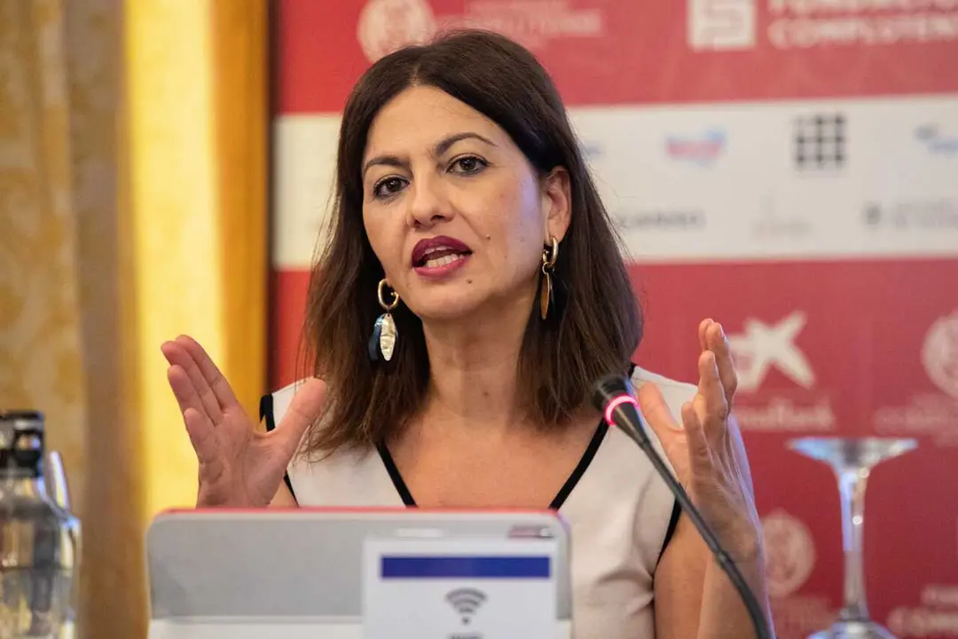 La ministra de Infancia y Juventud, Sira Rego, interviene durante la celebraci&oacute;n del acto de clausura del curso de verano 'Dise&ntilde;o de videojuegos centrado en el usuario', a 21 de julio de 2026, en San Lorenzo de El Escorial, Madrid (Espa&ntilde;a). 