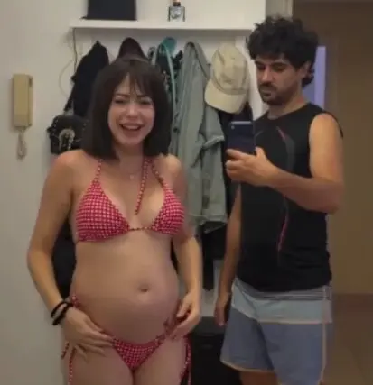 Mahi Masegosa con su barriga de embarazada