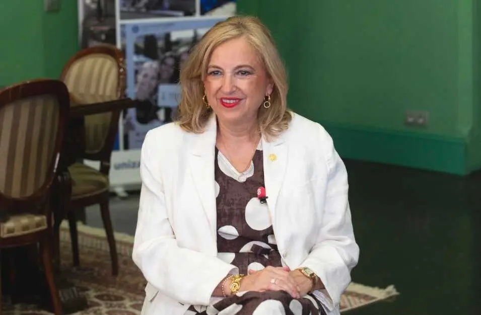 La rectora de la Univesidad de Zaragoza, Rosa Bolea, durante una entrevista concedida a Europa Press.