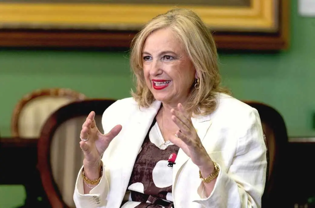 La rectora de la Universidad de Zaragoza, Rosa Bolea, durante una entrevista concedida a Europa Press.