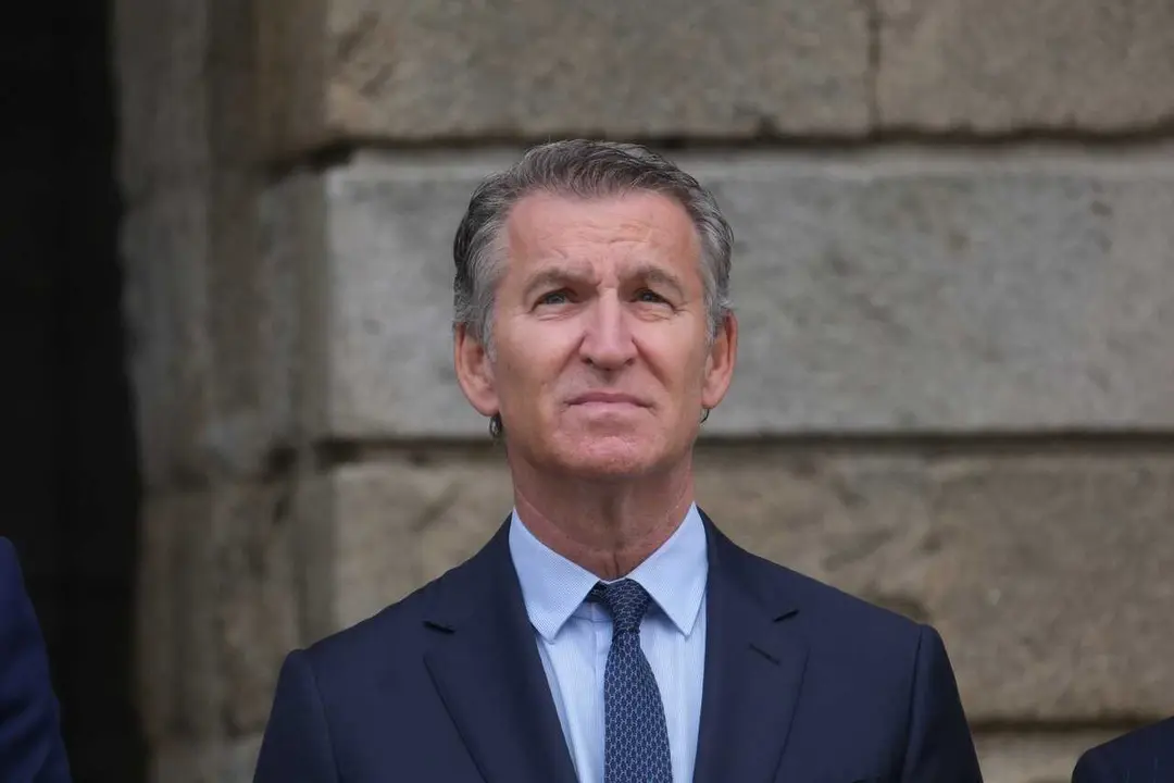 El presidente del Partido Popular, Alberto N&uacute;&ntilde;ez Feij&oacute;o, en los actos institucionales del D&iacute;a de Galicia.
