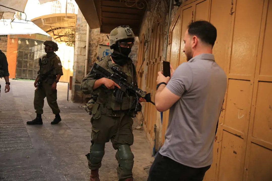 Militares israel&iacute;es en Hebr&oacute;n (Cisjordania) en imagen de archivo 