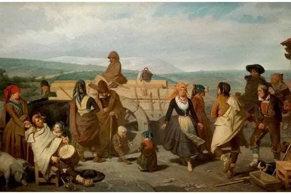 El baile. Costumbres populares de la provincia de Soria. Valeriano D. B&eacute;cquer. 1866.