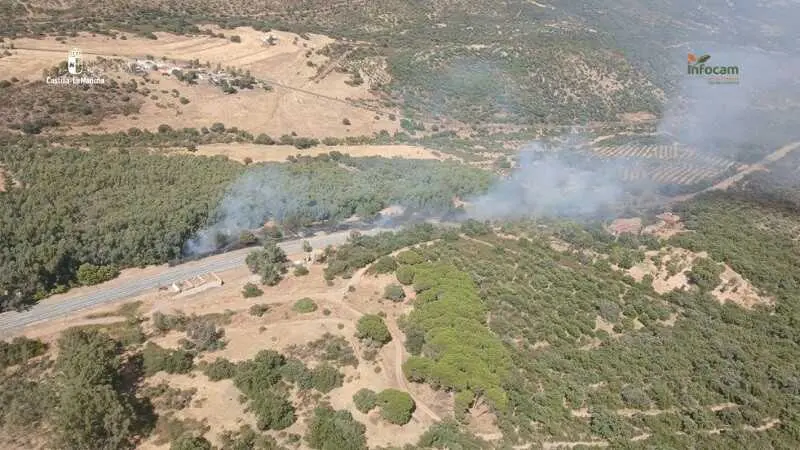 Incendio de Almod&oacute;var del Campo.