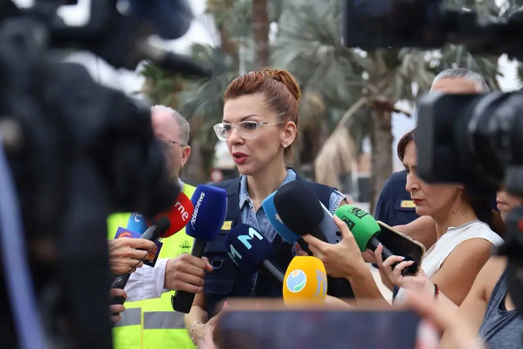 La delegada del Gobierno en Melilla, Sabrina Moh, este s&aacute;bado 1 de agosto.
