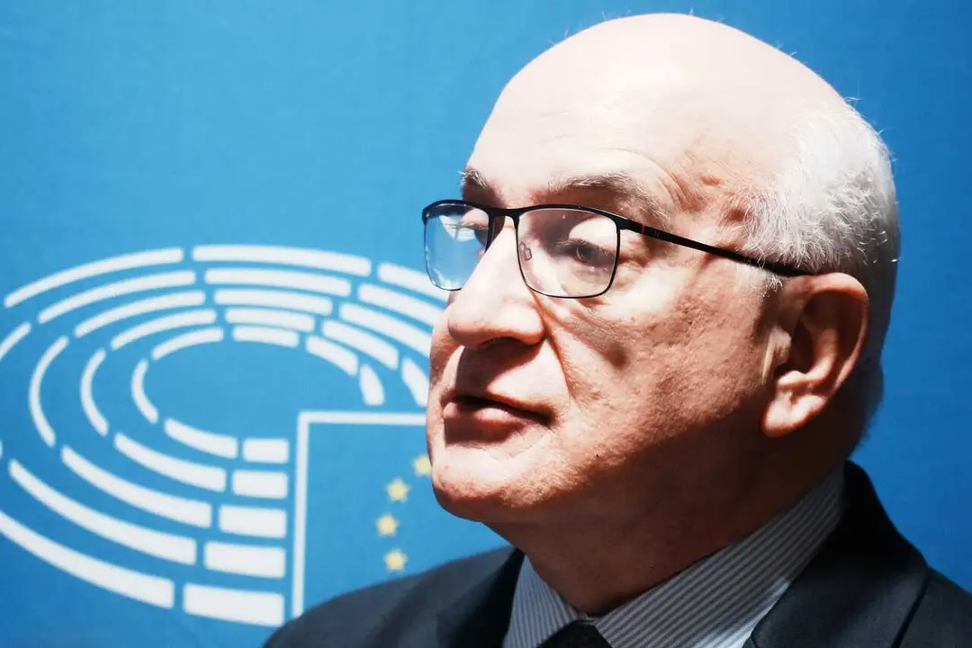 Archivo - El eurodiputado Javier Zarzalejos (PPE) durante una jornada sobre Inteligencia Artificial, en el Hall de la C&aacute;mara de Comercio, a 23 de febrero de 2024, en Bilbao, Vizcaya, Pa&iacute;s Vasco (Espa&ntilde;a). 