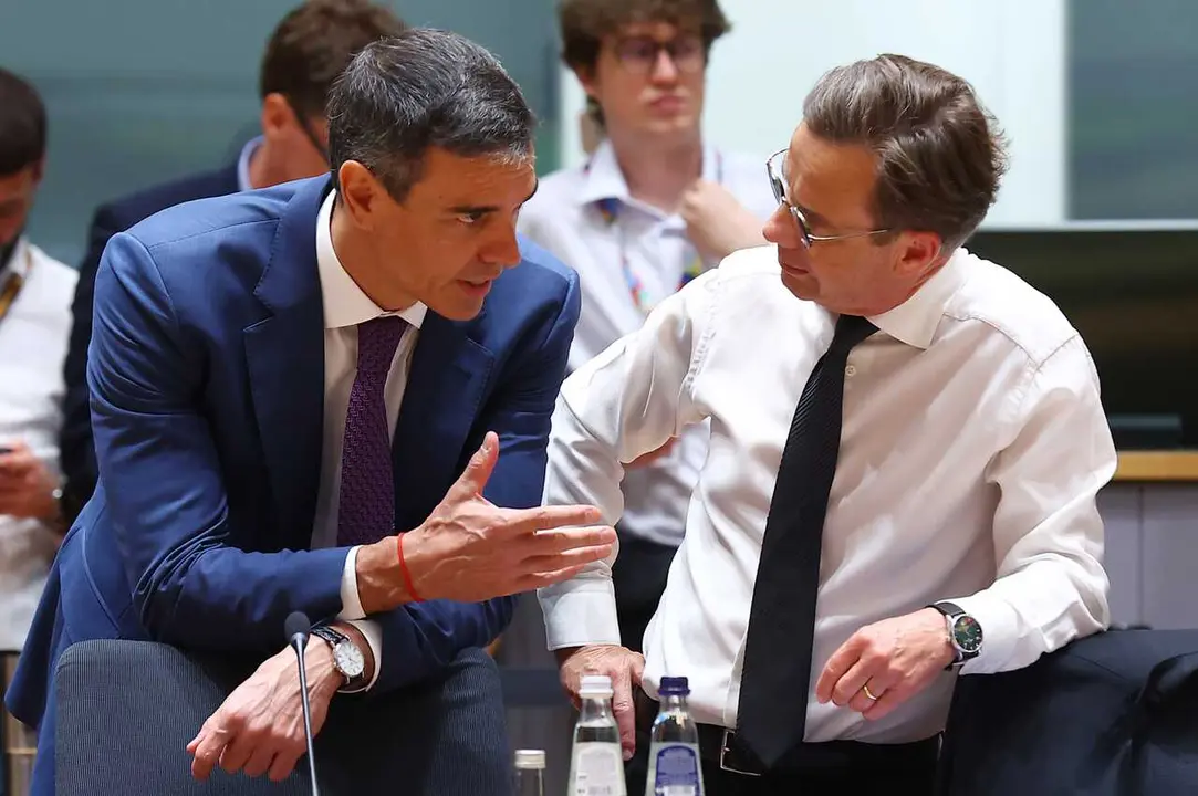 Archivo - El presidente del Gobierno, Pedro S&aacute;nchez y el primer ministro de Suecia, Ulf Kristersson.