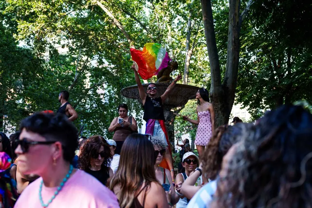 Archivo - Ambiente durante la manifestaci&oacute;n estatal del Orgullo LGTBI+ 2026, a 4 de julio de 2026, en Madrid (Espa&ntilde;a). 