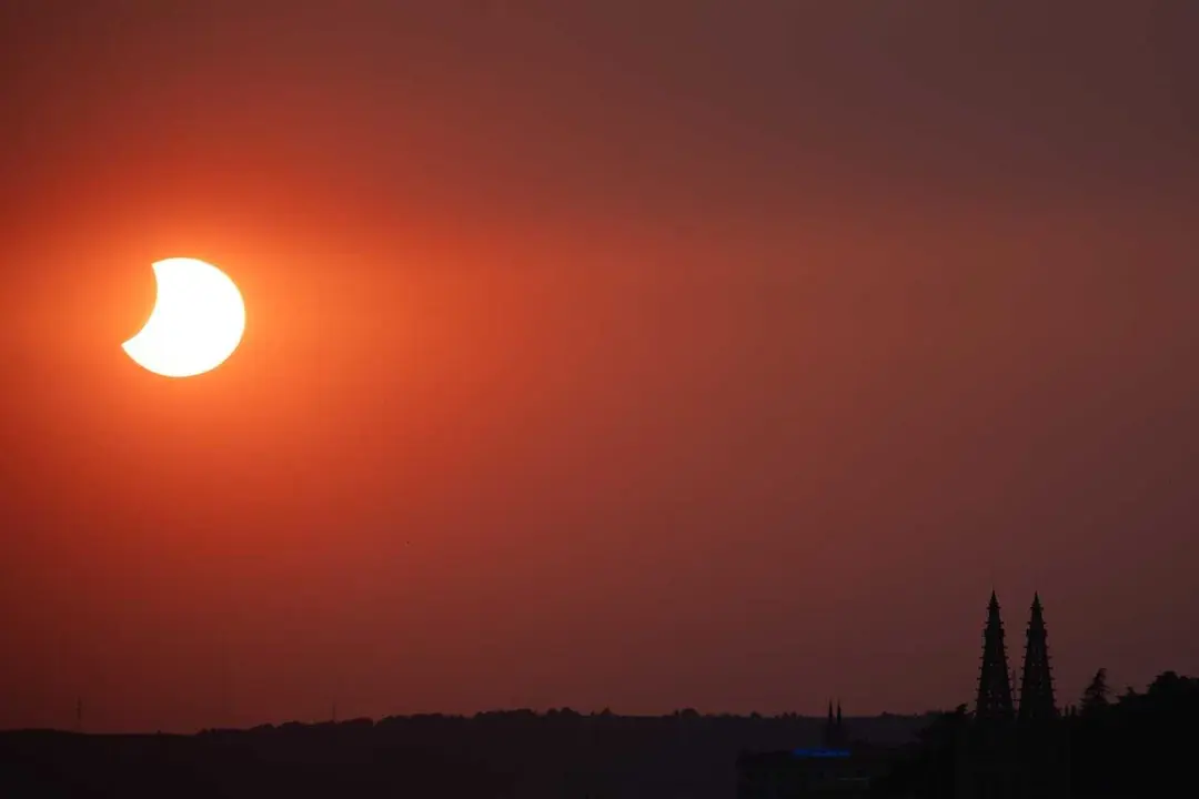 Eclipse solar total  en Burgos.