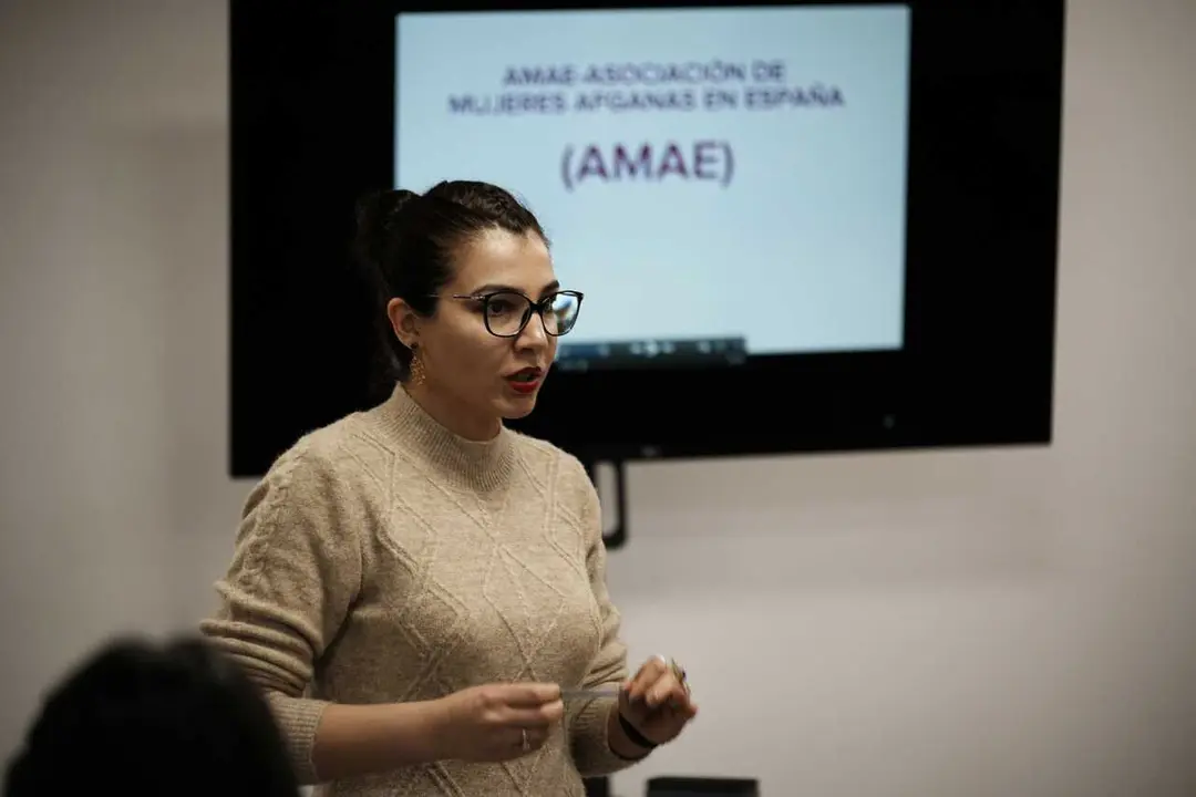 La presidenta de la Asociaci&oacute;n de Mujeres Afganas en Espa&ntilde;a (AMAE), Sunita Nasir Tareen