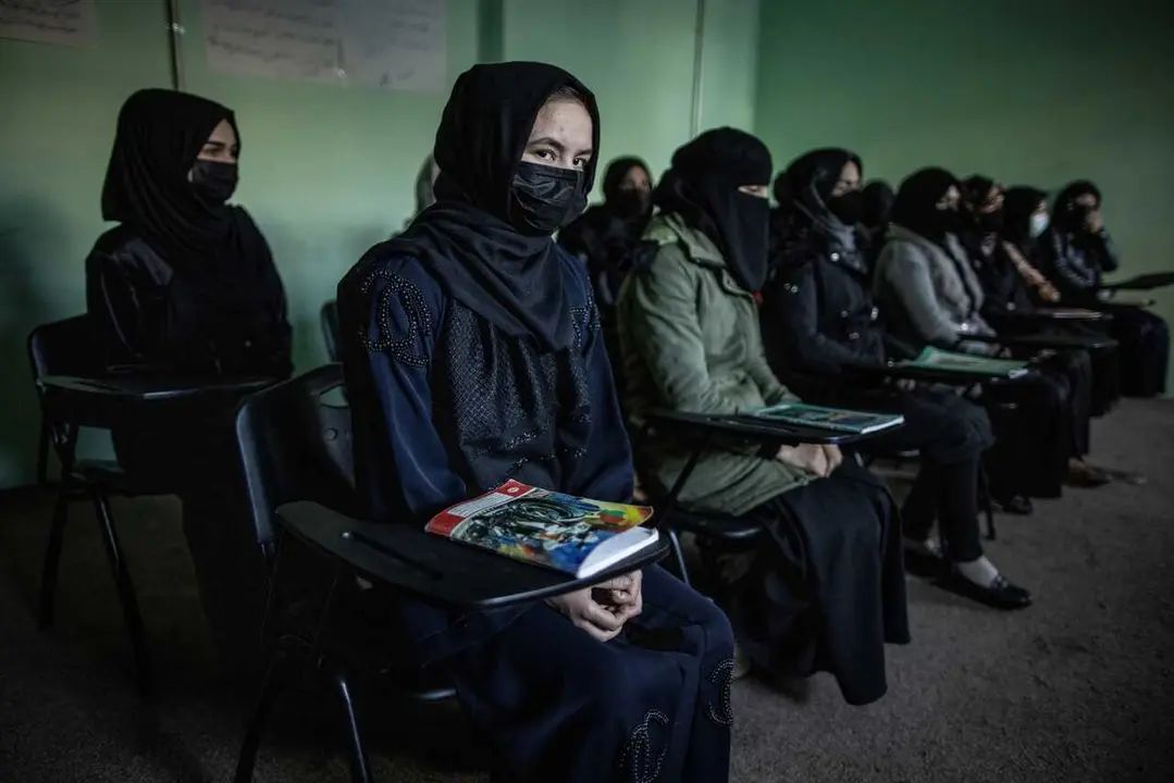 Archivo - Imagen de archivo de mujeres recibiendo formaci&oacute;n para ser agentes de Polic&iacute;a en Kabul, Afganist&aacute;n