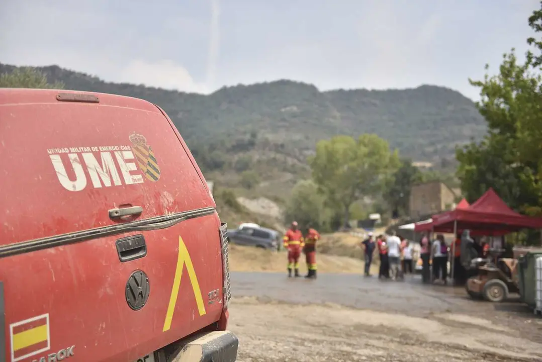 Imagen de archivo del incendio de Riglos, Huesca, Arag&oacute;n (Espa&ntilde;a).