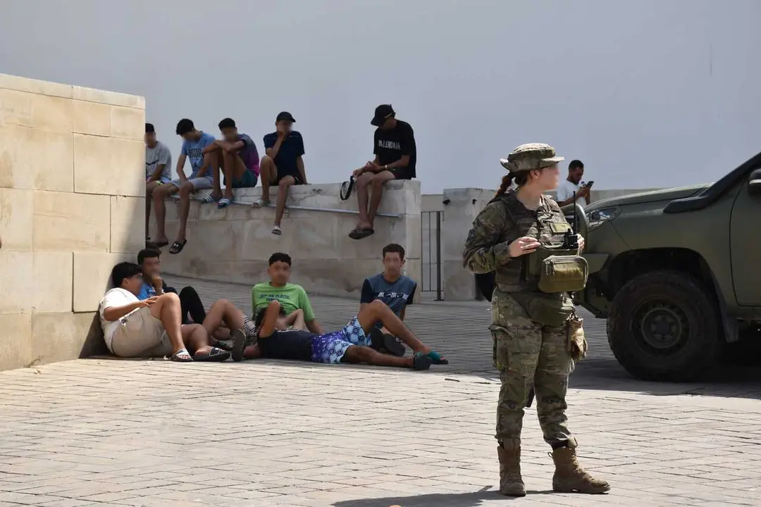 Militares en Ceuta, en una imagen de archivo del pasado 10 de agosto