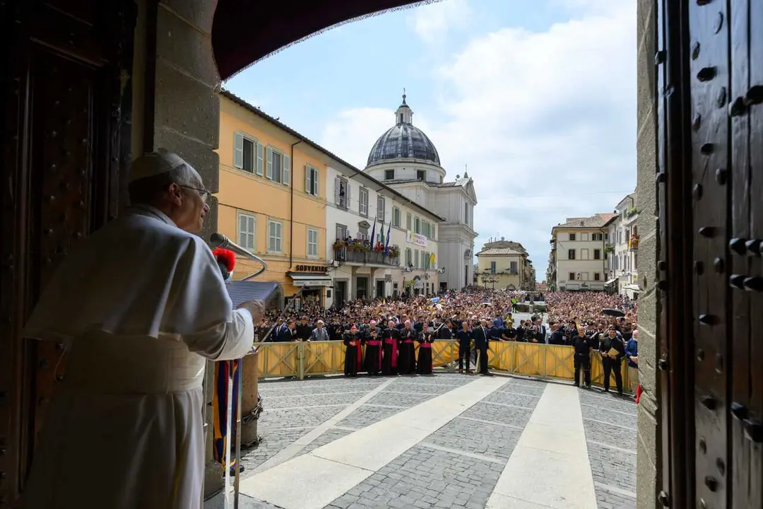 July 26, 2026, Castel Gandolfo: Papa Leone XIV durante l'angelus a Castel Gandolfo (Roma), 26 luglio 2026. 
