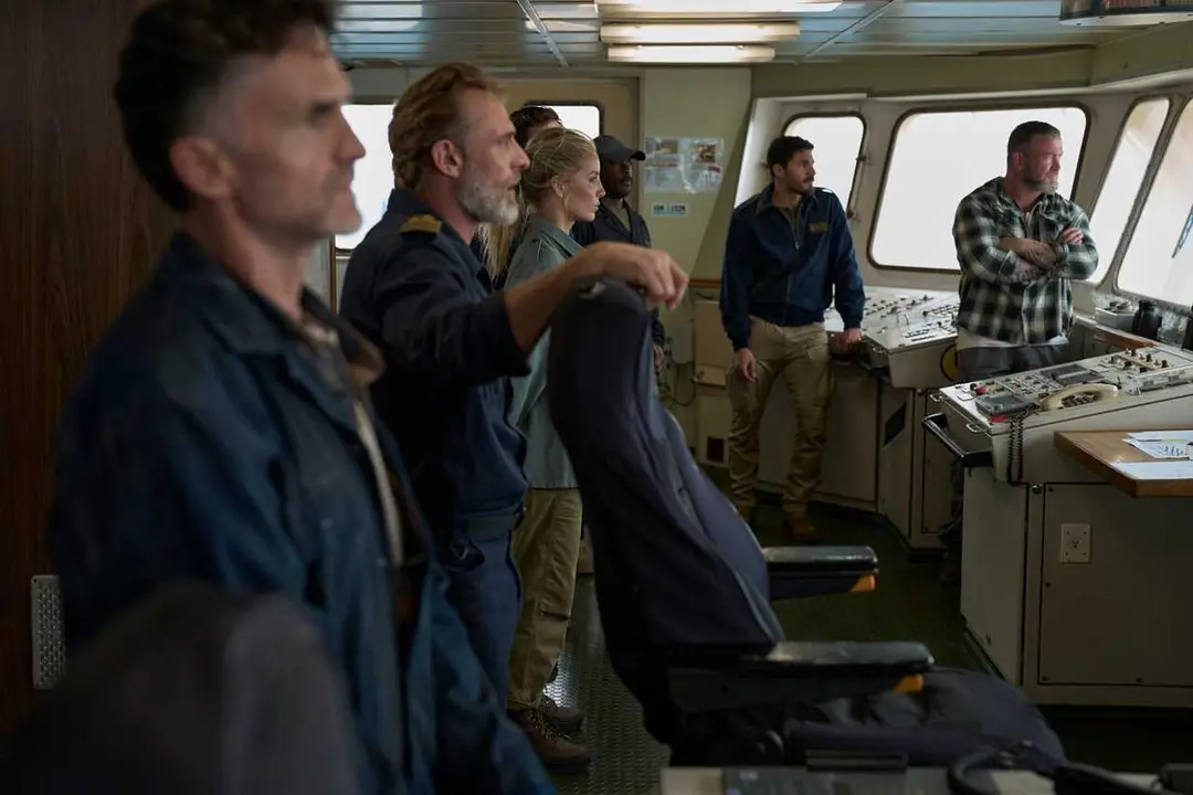Roland M&oslash;ller as Captain Marko Madsen and Annabelle Wallis as Angie Ellis in Mutiny. Photo Credit: Dan Smith/Lionsgate