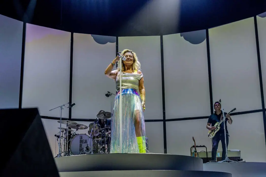 Archivo - La cantante del grupo 'La Oreja de Van Gogh', Amaia Montero, durante un concierto en el Movistar Arena, a 28 de mayo de 2026, en Madrid (Espa&ntilde;a).