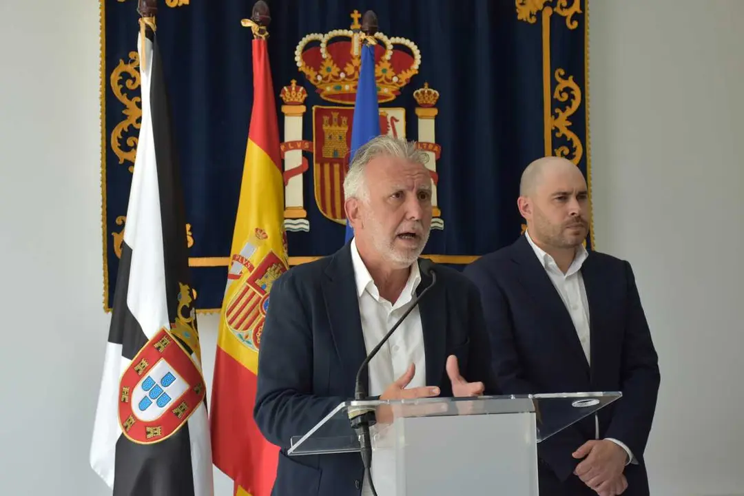 El ministro de Pol&iacute;tica Territorial y Memoria Democr&aacute;tica, &Aacute;ngel V&iacute;ctor Torres,  en la Delegaci&oacute;n del Gobierno de Espa&ntilde;a en Ceuta, a 10 de agosto de 2026, en Ceuta (Espa&ntilde;a). 