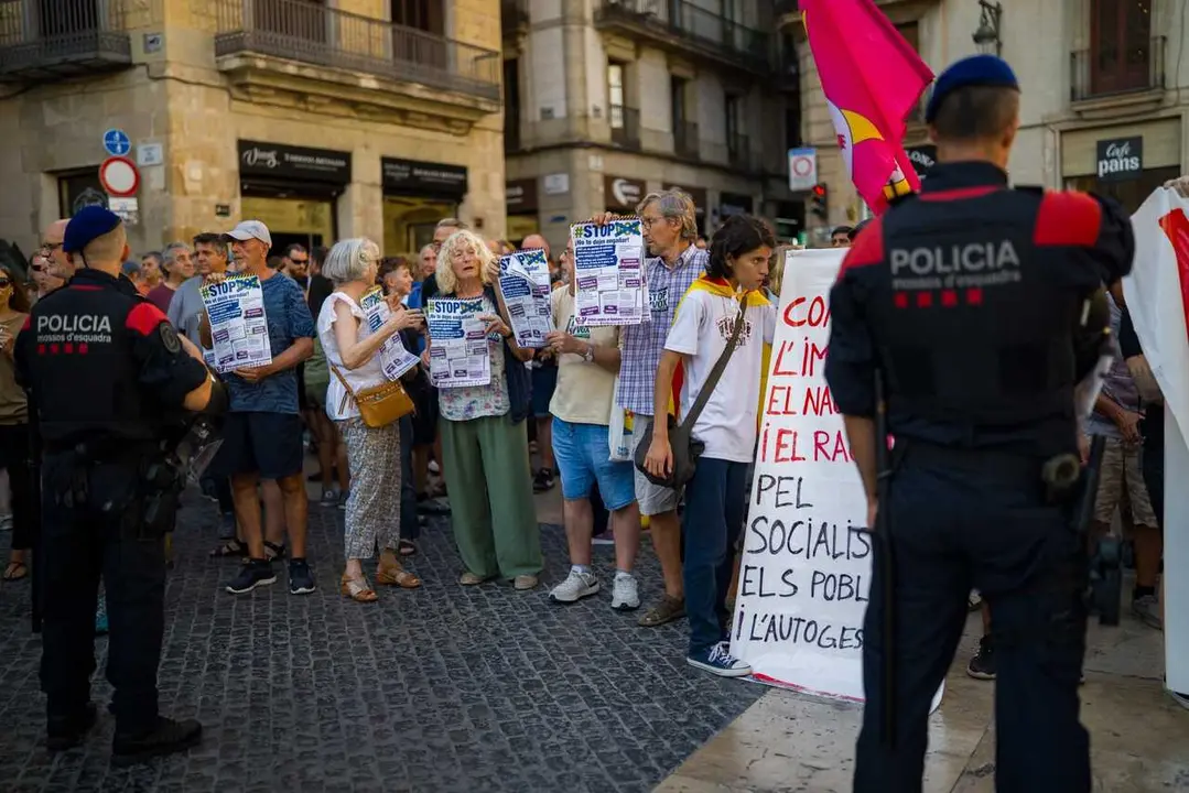 Los concentrados en Barcelona
