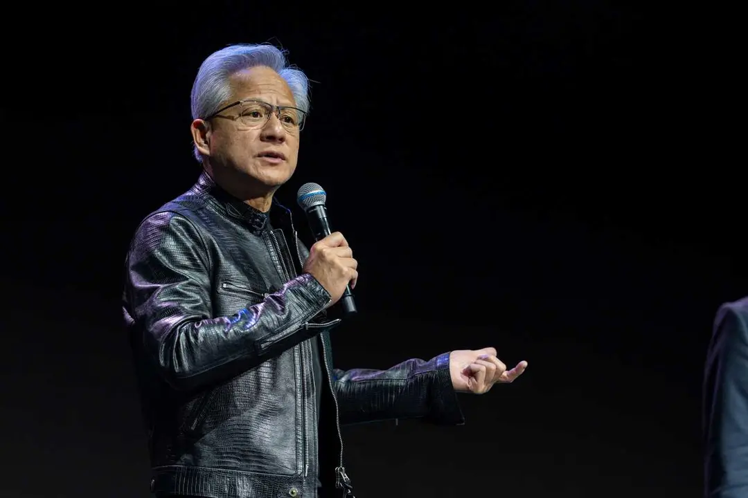 Archivo - 02 June 2026, Taiwan, Taipei: Jensen Huang, President and CEO of NVIDIA at a keynote at Computex 2026 in Taipei. Photo: Vernon Yuen/Nexpher via ZUMA Press Wire/dpa