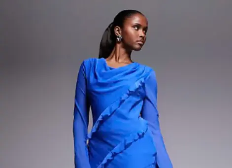 Vestido azul cobalto de Asos