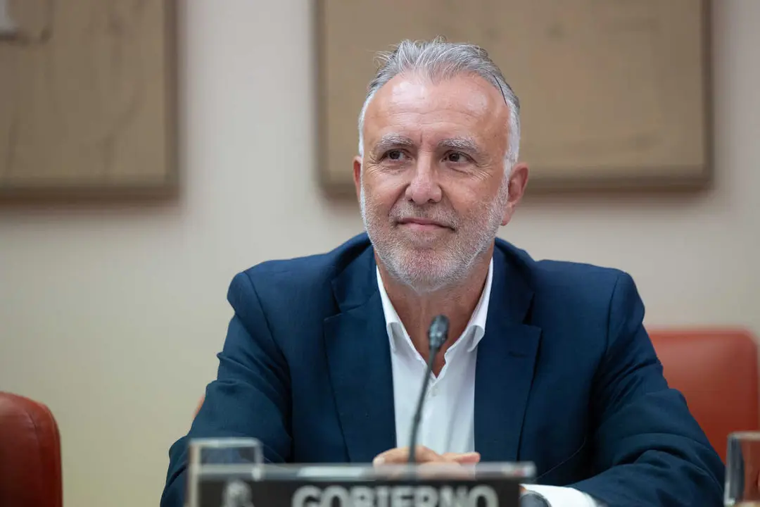 El ministro de Pol&iacute;tica Territorial y Memoria Democr&aacute;tica, &Aacute;ngel V&iacute;ctor Torres, comparece ante la Comisi&oacute;n Mixta de Seguridad Nacional, en el Congreso de los Diputados, a 27 de agosto de 2026, en Madrid (Espa&ntilde;a). 