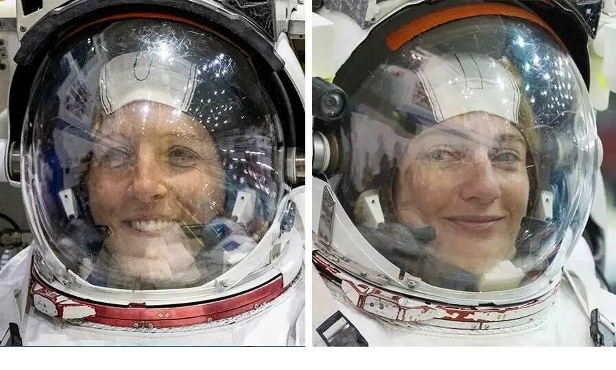 Las astronautas de la NASA y la ESA Jessica Meir y Sophie Adenot