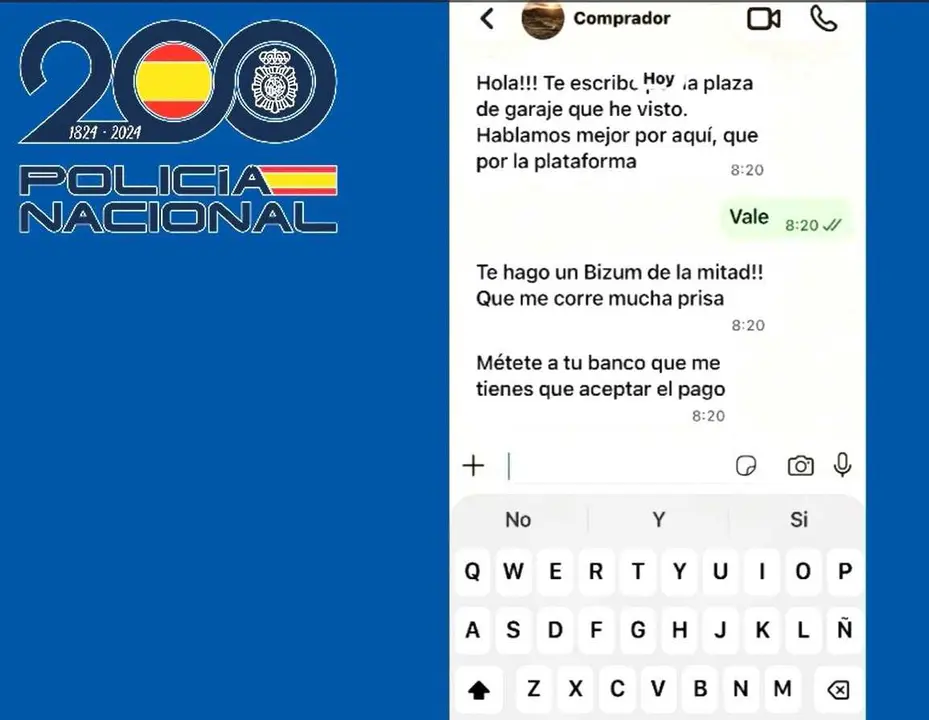 Polic&iacute;a Nacional advierte sobre el 'Bizum inverso' y falsos pagos que ponen en riesgo operaciones entre particulares