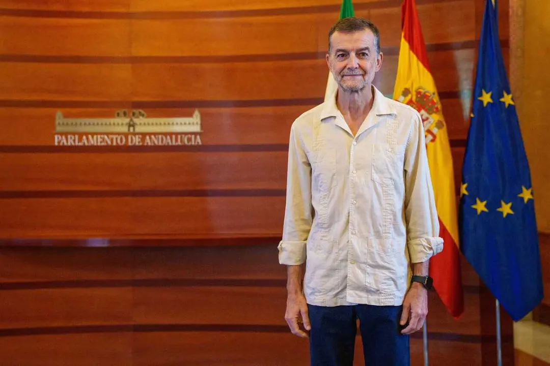 El portavoz del G.P Por Andaluc&iacute;a, Antonio Ma&iacute;llo Ca&ntilde;adas durante la reuni&oacute;n del d&iacute;a de hoy. A 31 de agosto de 2026 en Sevilla, Andaluc&iacute;a (Espa&ntilde;a). 