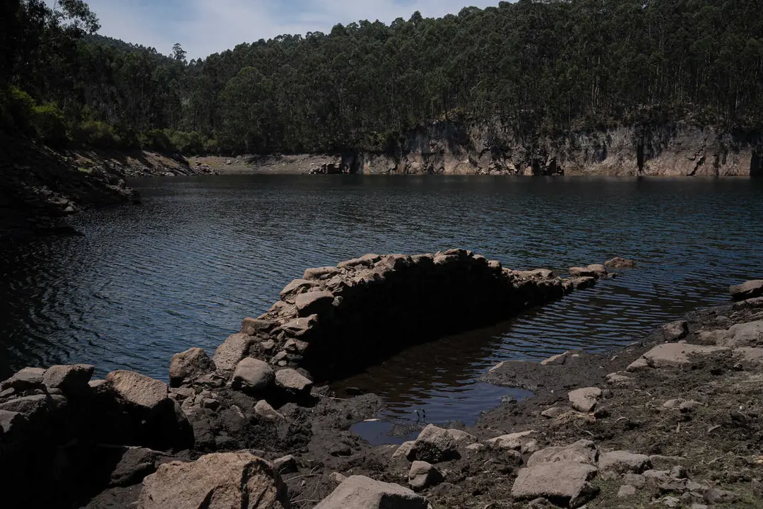 Archivo - Embalse de Ba&iacute;&ntilde;a, a 8 de julio de 2026, en Baiona, Pontevedra, Galicia (Espa&ntilde;a). 