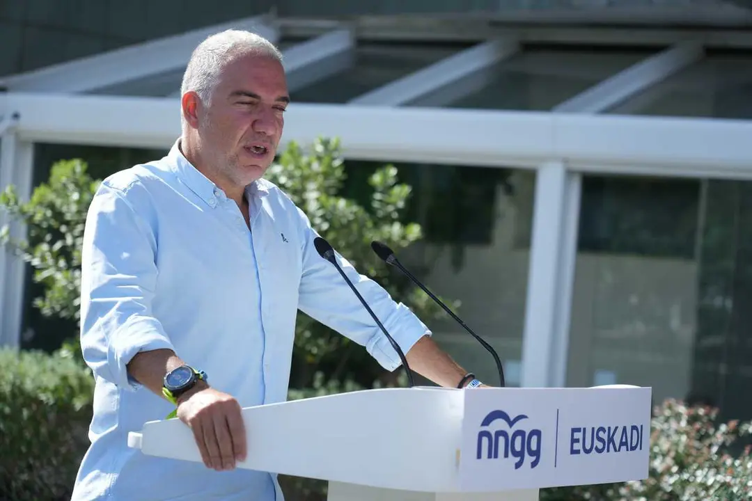 El Vicesecretario De Coordinaci&oacute;n Auton&oacute;mica Y Local Y An&aacute;lisis Electoral Del Partido Popular, El&iacute;as Bendodo, En Bilbao.