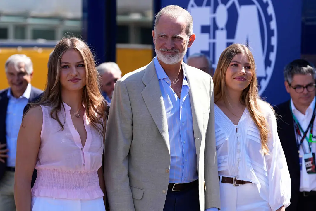 in the paddock ahead of the F1 Grand Prix of Spain at Madring on September 13, 2026, in Madrid, Spain.