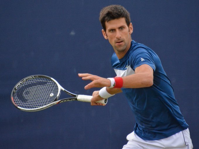 <p> El tenista Novak Djokovic<br>Fuente: Twitter </p>