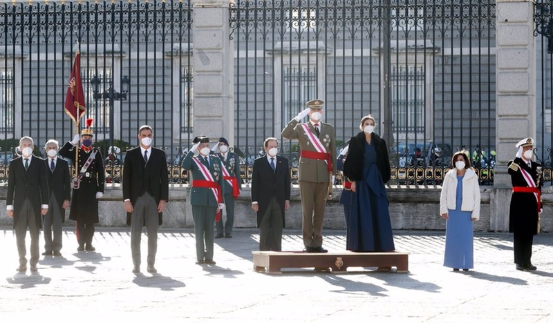 <p> El Rey durante la celebración de la Pascua Militar en el Palacio Real de Madrid. - CASA DE S.M. DEL REY </p>