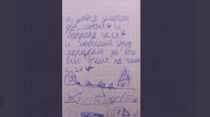 <p> El emotivo mensaje de un niño ucraniano de 8 años. </p>