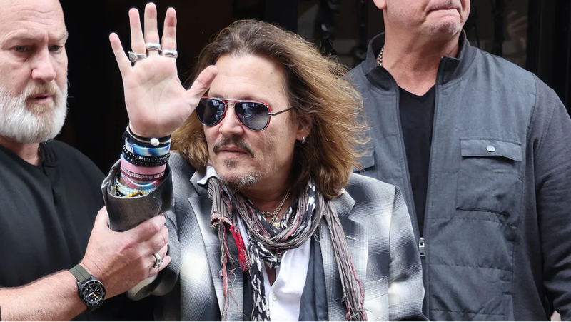 <p> Johnny Depp tras el juicio </p>