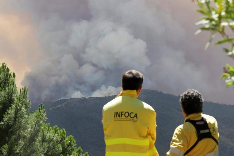 <p> Incendio forestal del Pujerra a 09 de junio del 2022 </p>