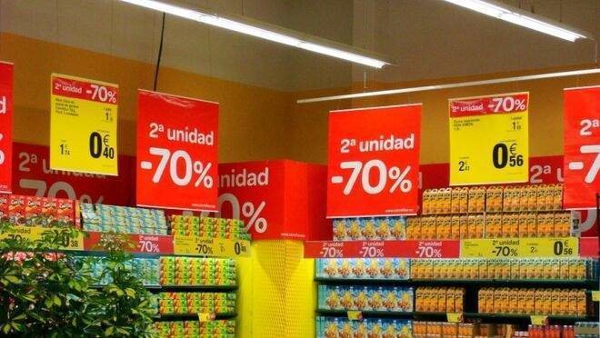 <p> Precios en un supermercado </p>