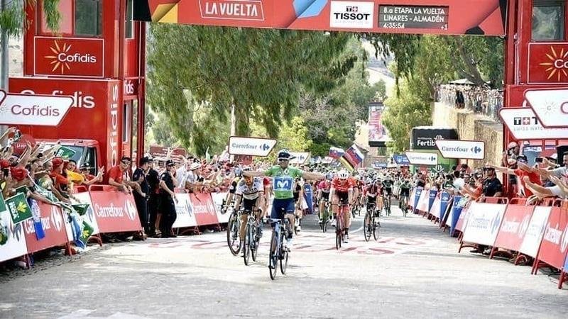 Valverde saca oro en Almadén y Molard aguanta líder de La Vuelta