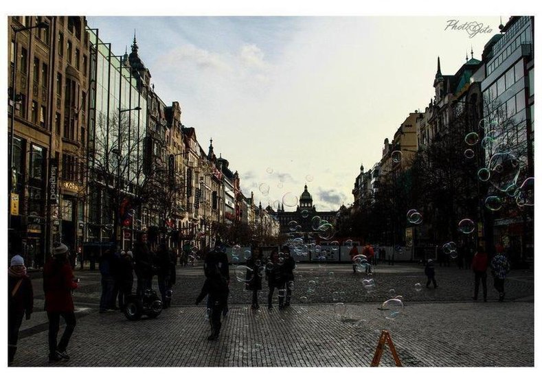 Praga entre burbujas, foto por PhotoJota