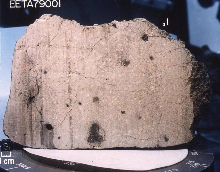  El meteorito de origen marciano EETA 79001 - NASA 