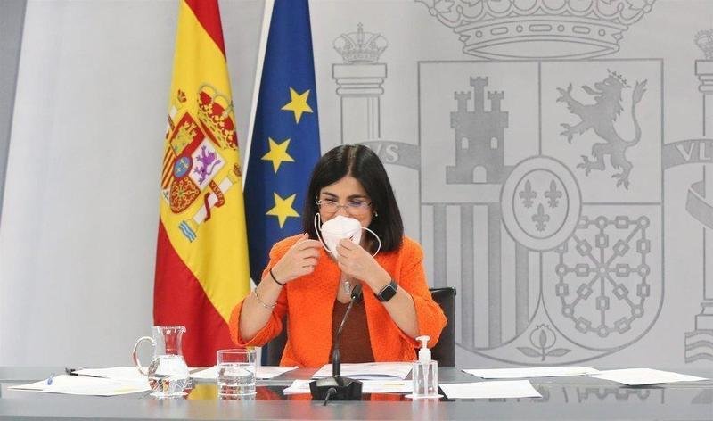  La ministra de Sanidad, Carolina Darias, durante la rueda de prensa posterior al Consejo Interterritorial de Salud, a 16 de junio de 2021, en Madrid (España). - Europa Press 