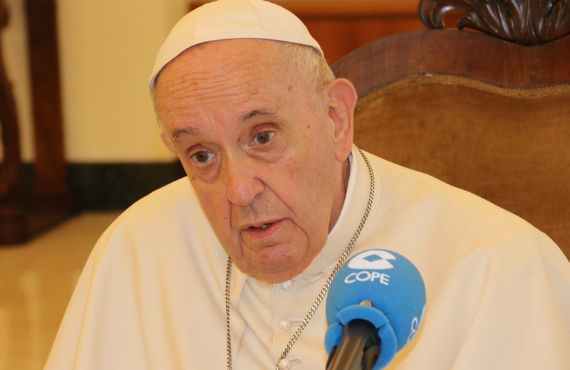  La Cadena COPE ha emitido este 1 de septiembre una entrevista de Carlos Herrera al Papa Francisco realizada en Roma, en el Vaticano - CADENA COPE 