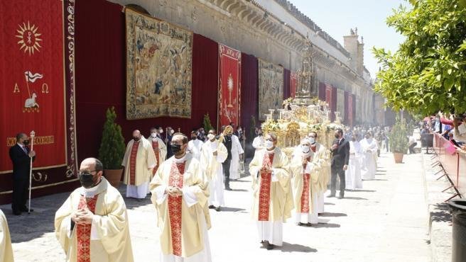 La capital espera recuperar en próximos días los cultos en vía pública, aunque con procesiones sin costaleros. Diocesis de Cordoba
