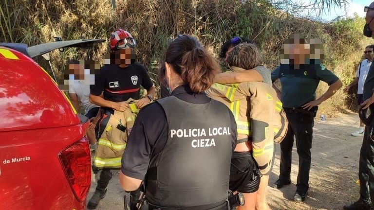 Una mujer fue rescatada el pasado domingo tras caer al Río Segura. Europa Press 
