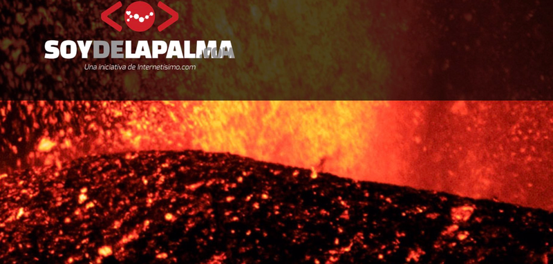  Logotipo de la página web para canalizar las ayudas para damnificados en La Palma - CABILDO DE LA PALMA 