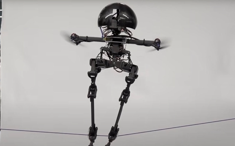 <p> Investigadores construyen un robot que sube a la cuerda floja y al monopatín </p>