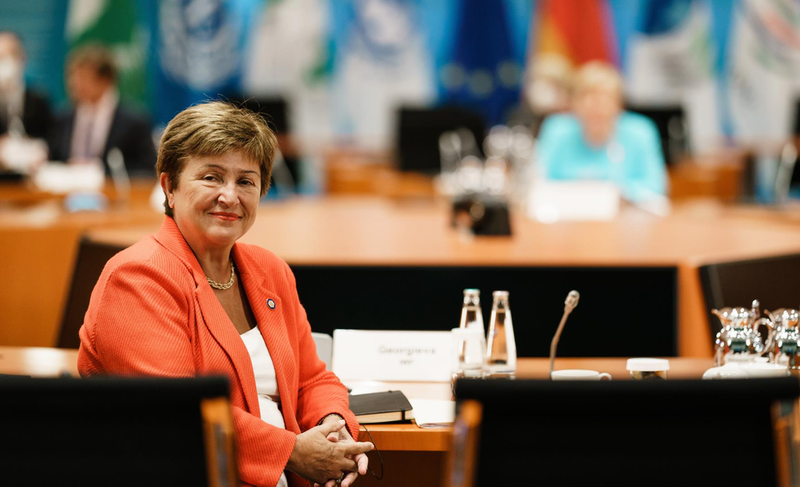 <p> Archivo - 26 August 2021, Berlin: Kristalina Georgieva, Head of the International Monetary Fund - Clemens BilanPool/EPA POOL/dpa - Archivo </p>